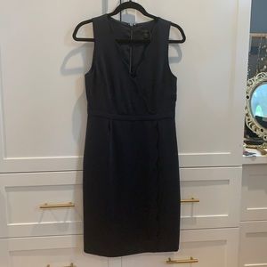 NWT J. Crew Navy Scallop Suit Dress